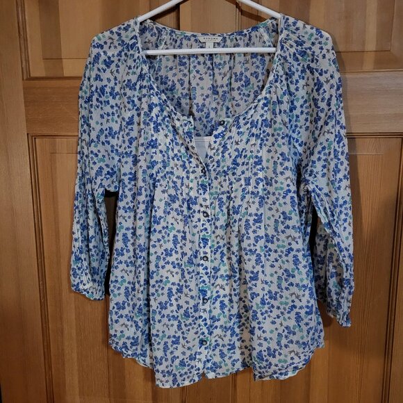 Sonoma Life & Style peasant, scoop neck with pin tuck pleats in front with tunic - Picture 1 of 8